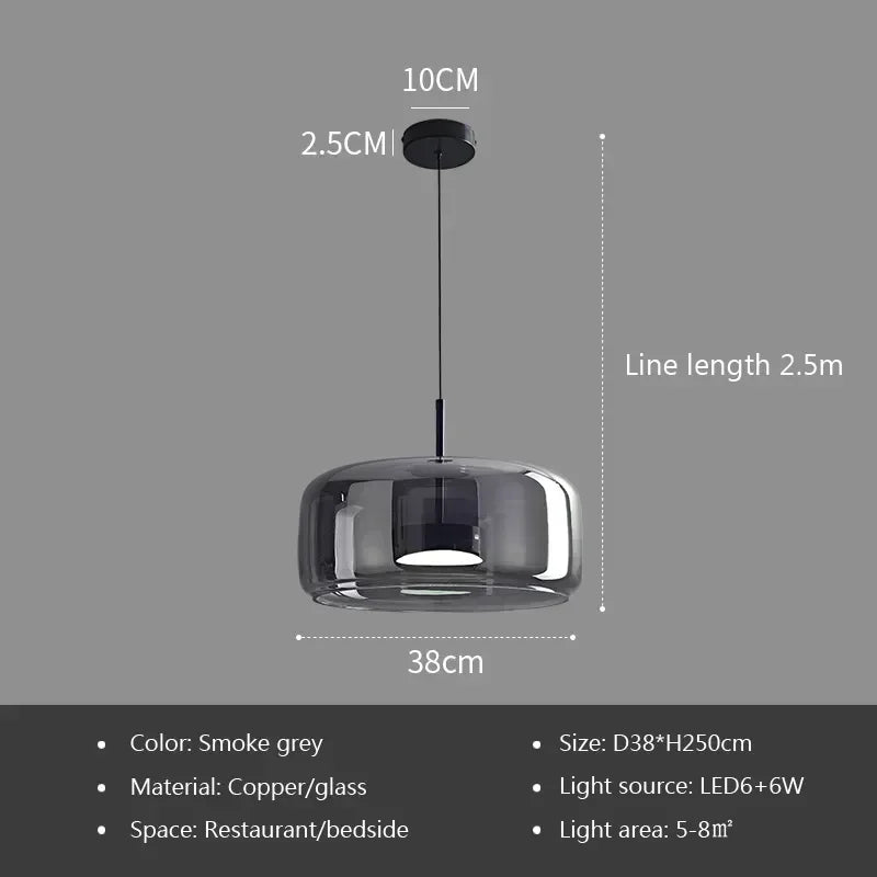 Modern Glass Pendant Light luxury Deco Nordic Led Hanging Light