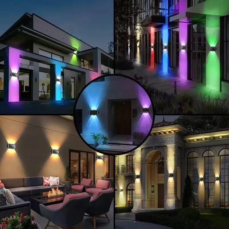Solar Wall Lamp Outdoor Solar LED Light Waterproof Up And Down