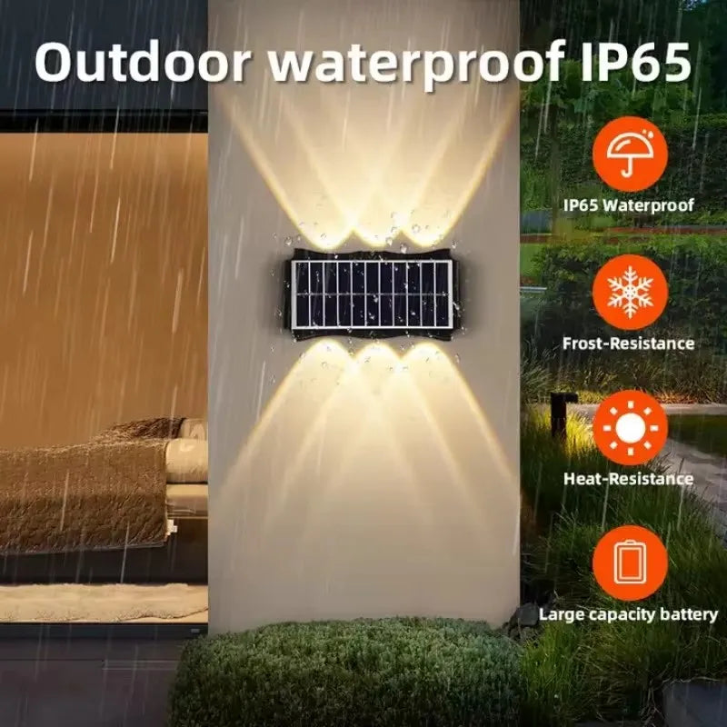 Solar Wall Lamp Outdoor Solar LED Light Waterproof Up And Down
