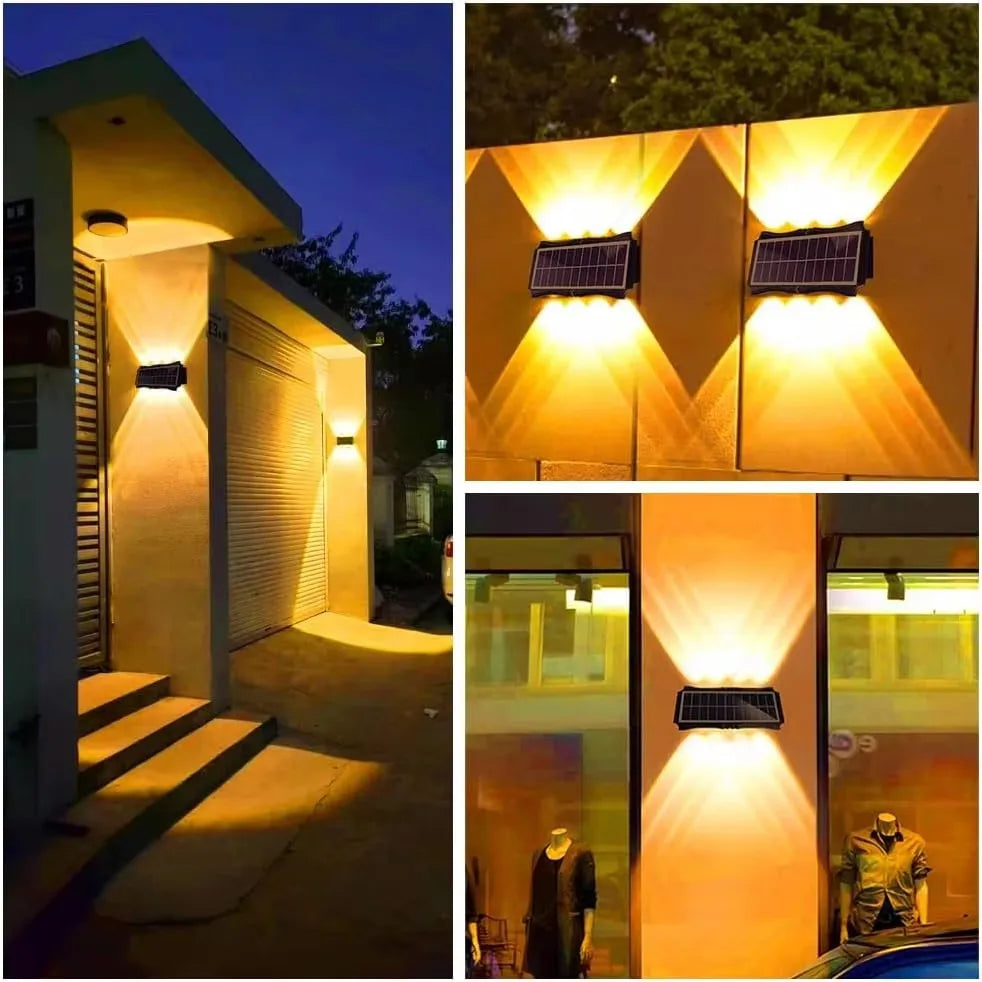 Solar Wall Lamp Outdoor Solar LED Light Waterproof Up And Down