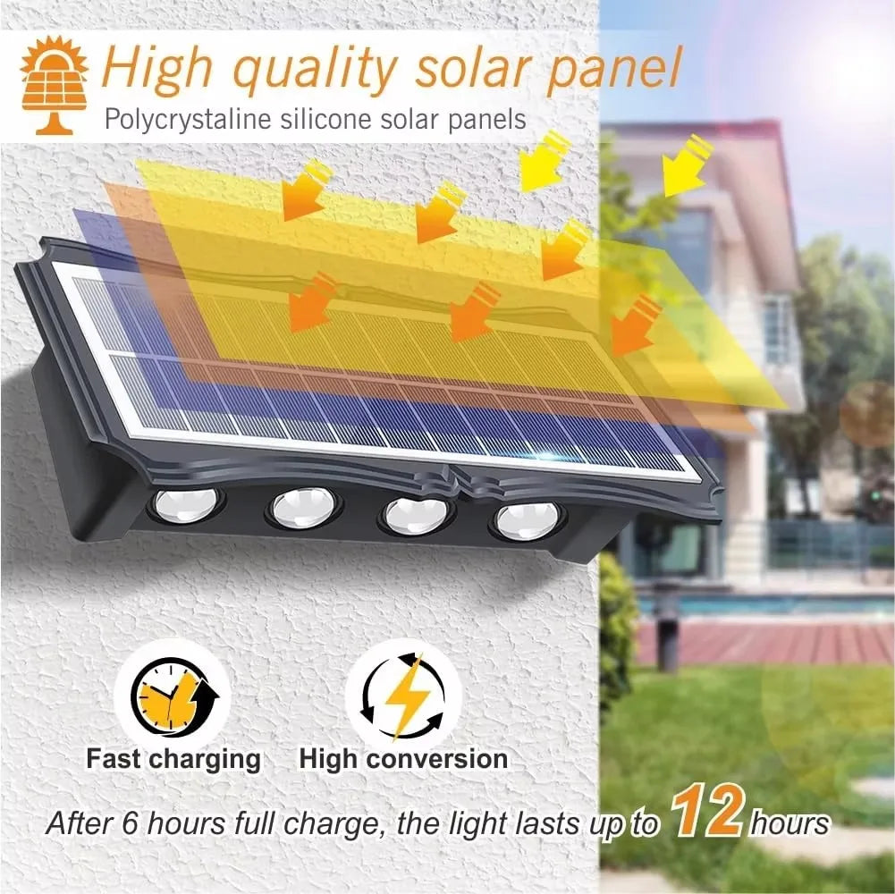 Solar Wall Lamp Outdoor Solar LED Light Waterproof Up And Down