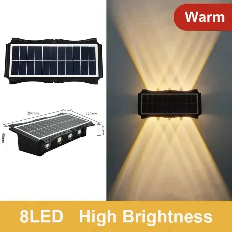 Solar Wall Lamp Outdoor Solar LED Light Waterproof Up And Down