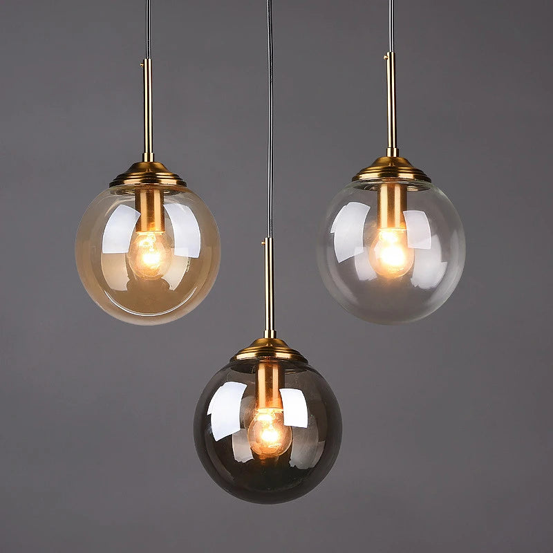 Modern Luxury Metal Chandelier Nordic Creative LED Glass