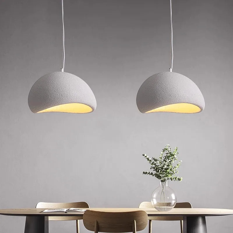 Nordic Wabi Sabi Ceiling Chandelier Modern E27 LED Dining Table