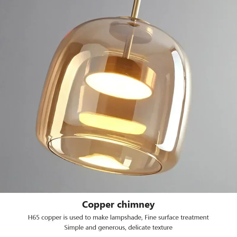 Modern Glass Pendant Light luxury Deco Nordic Led Hanging Light