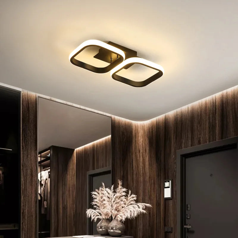 Led Ceiling Light Modern Round Square-Shaped
