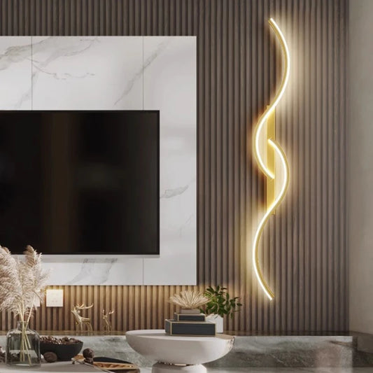Modern LED Wall Sconce Strip Aluminum Wall Lamp Decor Lighting Fixtures