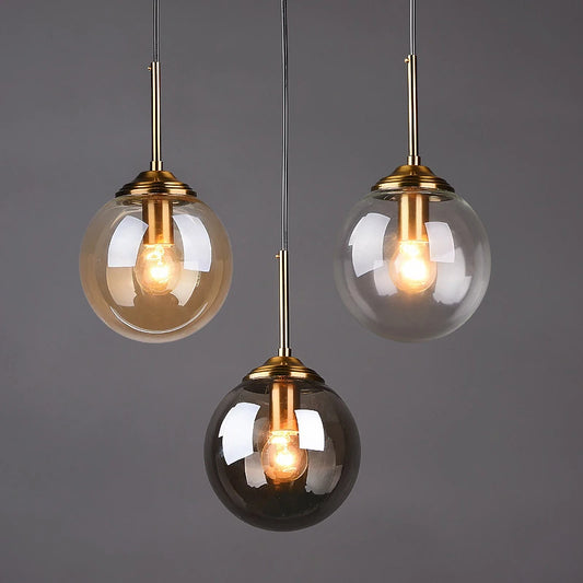Modern Luxury Metal Chandelier Nordic Creative LED Glass