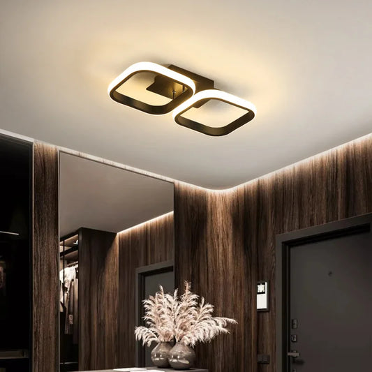 Led Ceiling Light Modern Round Square-Shaped